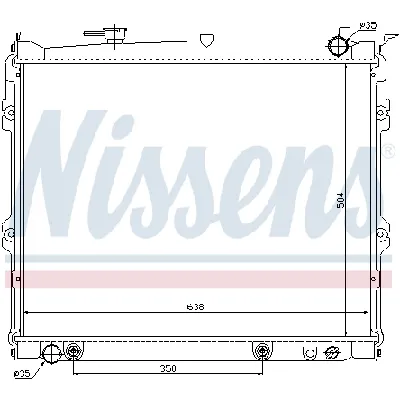 Hladnjak, hlađenje motora NISSENS NIS 62435 IC-472924