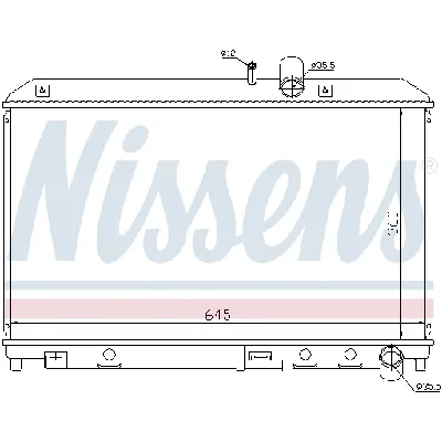 Hladnjak, hlađenje motora NISSENS NIS 62458 IC-A35902