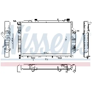 Hladnjak, hlađenje motora NISSENS NIS 62522 IC-A3590A
