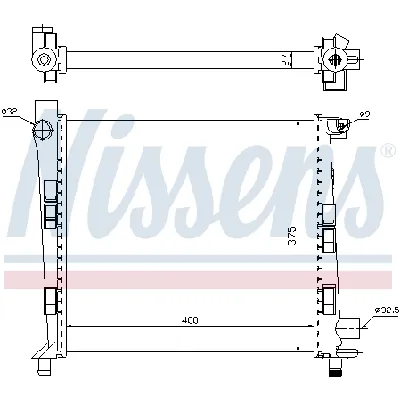Hladnjak, hlađenje motora NISSENS NIS 62546 IC-9D2810