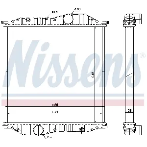 Hladnjak, hlađenje motora NISSENS NIS 625502 IC-B3B136