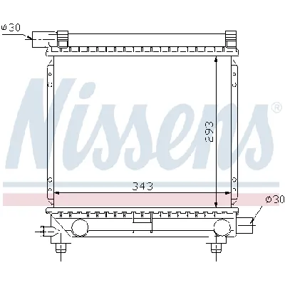 Hladnjak, hlađenje motora NISSENS NIS 62551 IC-364661