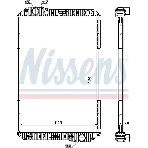 Hladnjak, hlađenje motora NISSENS NIS 625710 IC-B8BDFC