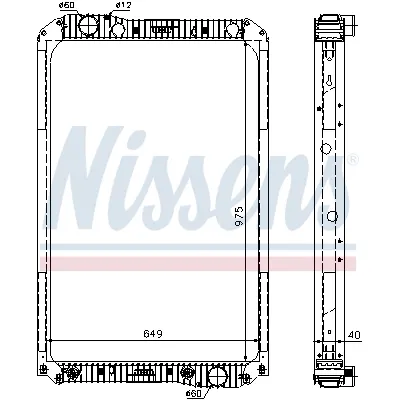 Hladnjak, hlađenje motora NISSENS NIS 62571A IC-B03FF8