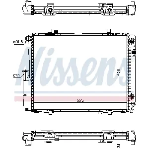 Hladnjak, hlađenje motora NISSENS NIS 62582A IC-472965