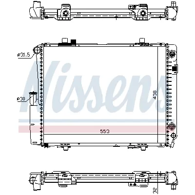 Hladnjak, hlađenje motora NISSENS NIS 62582A IC-472965