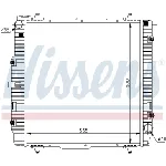 Hladnjak, hlađenje motora NISSENS NIS 62599A IC-B65CC6