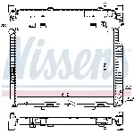 Hladnjak, hlađenje motora NISSENS NIS 62611A IC-A3590E
