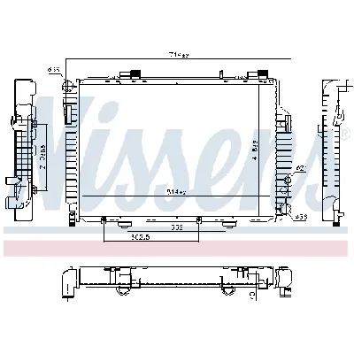 Hladnjak, hlađenje motora NISSENS NIS 62618 IC-472982