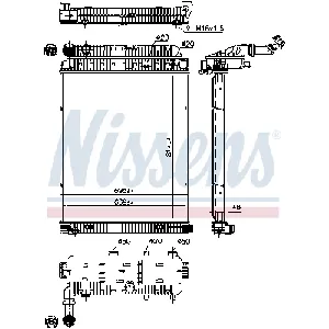 Hladnjak, hlađenje motora NISSENS NIS 62648 IC-9D2828
