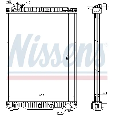 Hladnjak, hlađenje motora NISSENS NIS 626570 IC-A96155