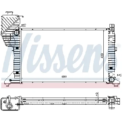 Hladnjak, hlađenje motora NISSENS NIS 62685A IC-A3FD4C