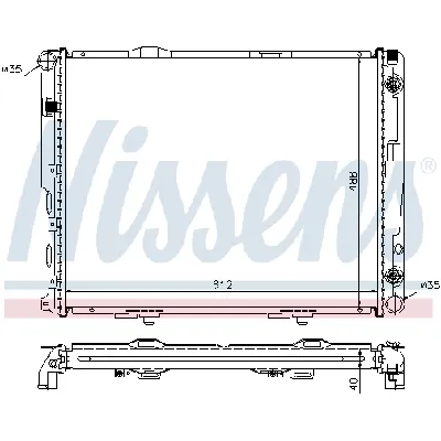 Hladnjak, hlađenje motora NISSENS NIS 62695A IC-364867