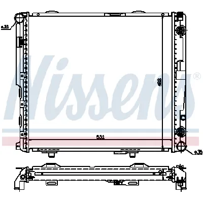 Hladnjak, hlađenje motora NISSENS NIS 62698A IC-364869