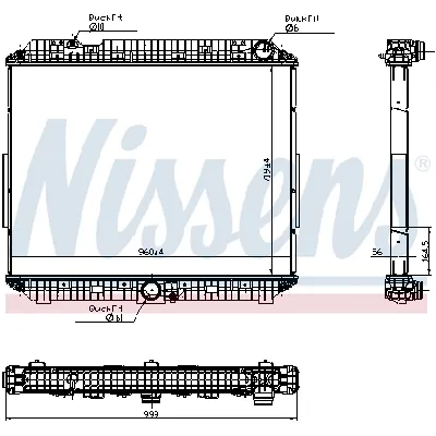 Hladnjak, hlađenje motora NISSENS NIS 6270020 IC-E76218