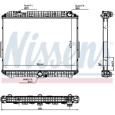 Hladnjak, hlađenje motora NISSENS NIS 6270030 IC-F58843
