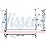 Hladnjak, hlađenje motora NISSENS NIS 627023 IC-C53C0C