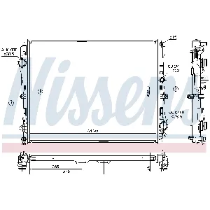 Hladnjak, hlađenje motora NISSENS NIS 627023 IC-C53C0C