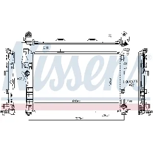 Hladnjak, hlađenje motora NISSENS NIS 627044 IC-D70494