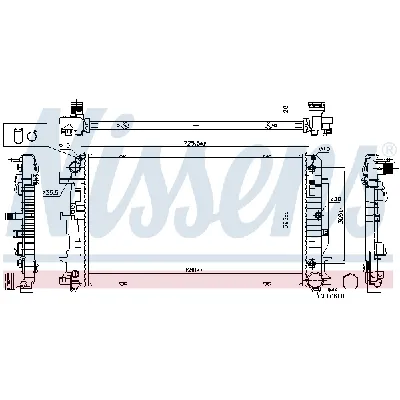 Hladnjak, hlađenje motora NISSENS NIS 627062 IC-DF1BB9