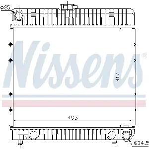 Hladnjak, hlađenje motora NISSENS NIS 62710 IC-364668