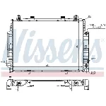 Hladnjak, hlađenje motora NISSENS NIS 62716A IC-473010