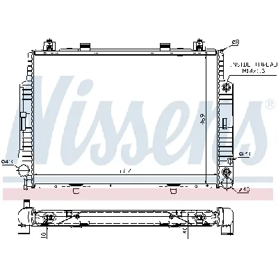Hladnjak, hlađenje motora NISSENS NIS 62716A IC-473010