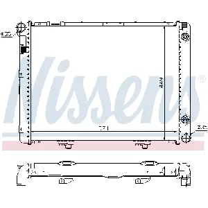 Hladnjak, hlađenje motora NISSENS NIS 62721A IC-473011