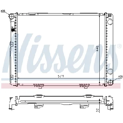 Hladnjak, hlađenje motora NISSENS NIS 62732A IC-473016