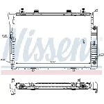 Hladnjak, hlađenje motora NISSENS NIS 62746A IC-473018