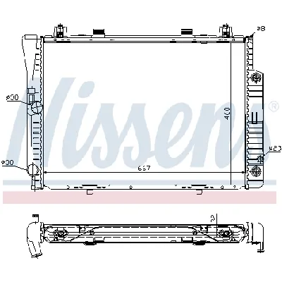 Hladnjak, hlađenje motora NISSENS NIS 62746A IC-473018