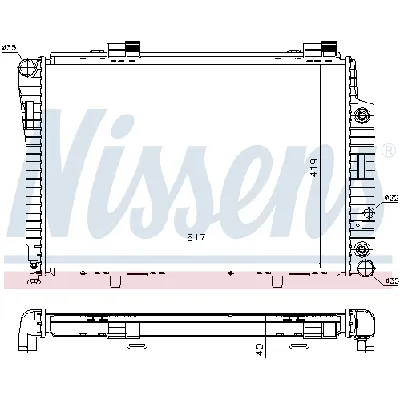 Hladnjak, hlađenje motora NISSENS NIS 62749A IC-473020