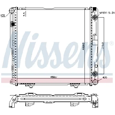 Hladnjak, hlađenje motora NISSENS NIS 62751A IC-473022