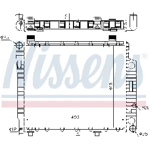 Hladnjak, hlađenje motora NISSENS NIS 62754A IC-473024