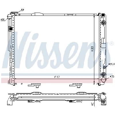 Hladnjak, hlađenje motora NISSENS NIS 62762A IC-473028