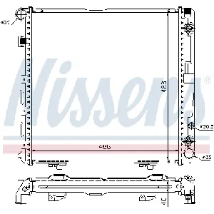 Hladnjak, hlađenje motora NISSENS NIS 62763A IC-473029