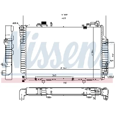 Hladnjak, hlađenje motora NISSENS NIS 62765 IC-473031