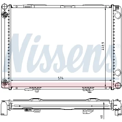 Hladnjak, hlađenje motora NISSENS NIS 62766A IC-473032