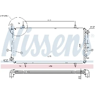 Hladnjak, hlađenje motora NISSENS NIS 62785A IC-B8BE0A