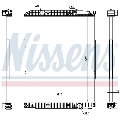 Hladnjak, hlađenje motora NISSENS NIS 627910 IC-9DD846
