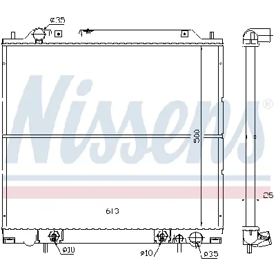 Hladnjak, hlađenje motora NISSENS NIS 62855 IC-473087