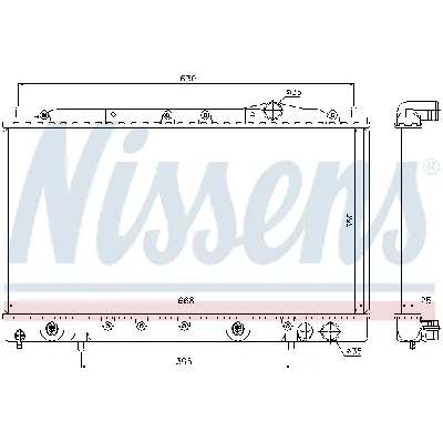 Hladnjak, hlađenje motora NISSENS NIS 62865 IC-473095
