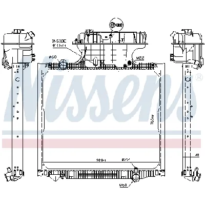 Hladnjak, hlađenje motora NISSENS NIS 62875 IC-9DE15C