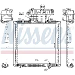 Hladnjak, hlađenje motora NISSENS NIS 628757 IC-F58B01