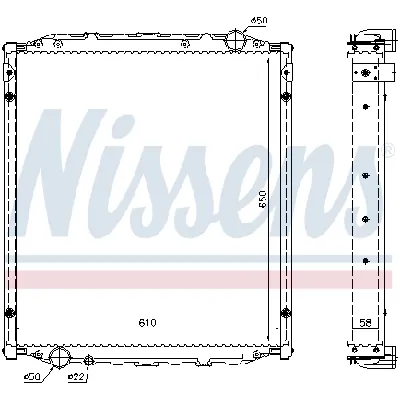 Hladnjak, hlađenje motora NISSENS NIS 62876A IC-B4FF0F