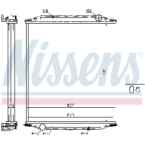 Hladnjak, hlađenje motora NISSENS NIS 628790 IC-ABF7F2