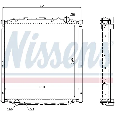 Hladnjak, hlađenje motora NISSENS NIS 62880A IC-A36AC8