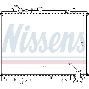 Hladnjak, hlađenje motora NISSENS NIS 62892 IC-A3591F