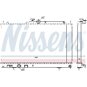 Hladnjak, hlađenje motora NISSENS NIS 628956 IC-C392EA