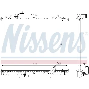 Hladnjak, hlađenje motora NISSENS NIS 62895A IC-A96145